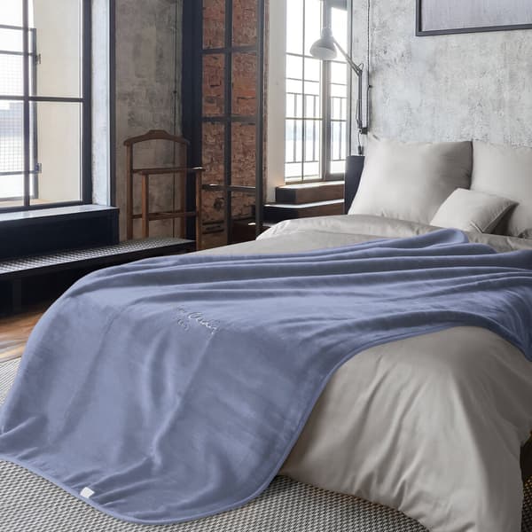 Pierre Cardin CLARA1 Filt 160x220 Pierre Cardin Eurofirany grafit fluffig och varm broderad logotyp