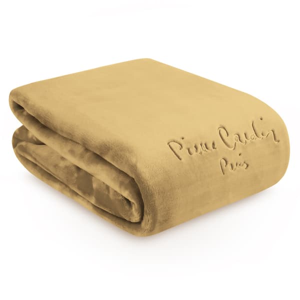 Pierre Cardin CLARA1 Peitto 160x220 Pierre Cardin Eurofirany hunaja pörröinen ja lämmin brodeerattu logo