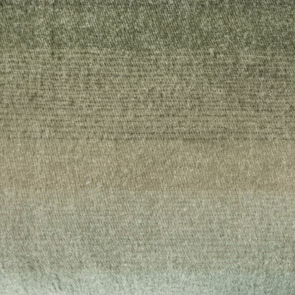 Tæppetæppe MOHAIR 130x170 Eurofirany grøn creme med dekorative frynser