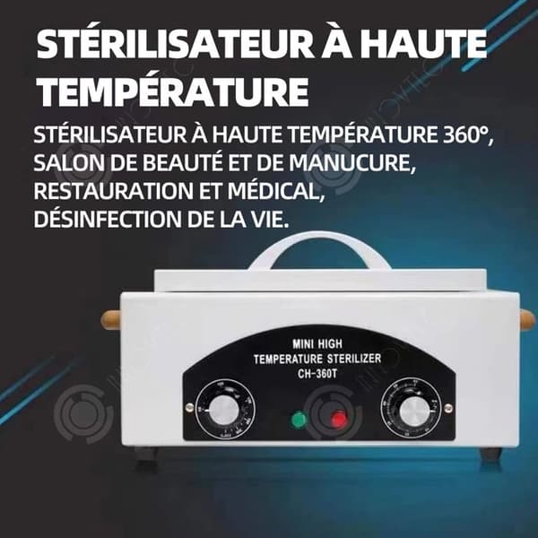 INN luftsterilisator 35x20x20cm varm 200 grader celsius maximal temperatur professionell sterilisator timer sterilisator