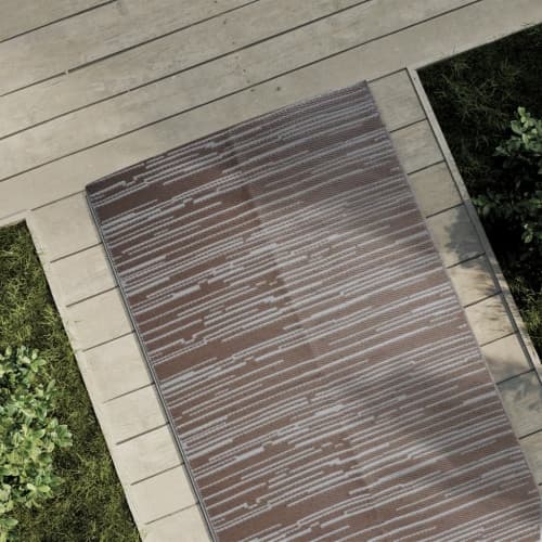 Utomhusmatta ARAKIL brun 80x250 cm PP