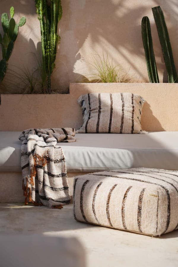 The sil vous Plaid - Bohemisk Hvid