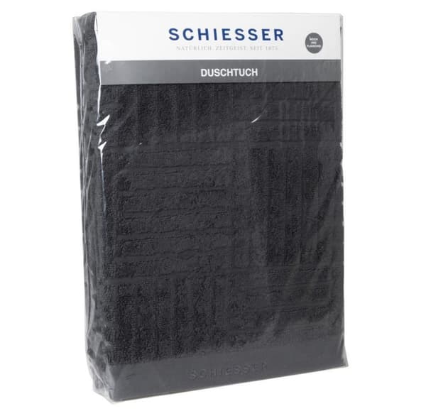 SCHIESSER 4-Pack Handduksset m Hög Uppsugningsförmåga i Antracit