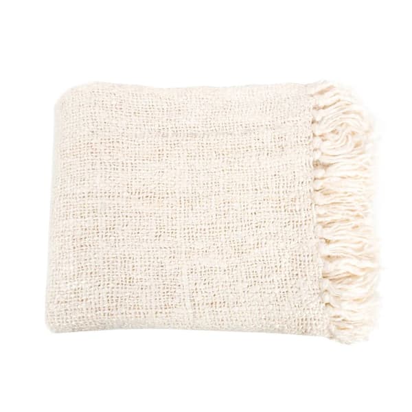 The sil vous Plaid - Creme