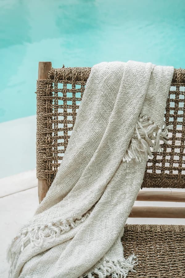 The sil vous Plaid - Creme