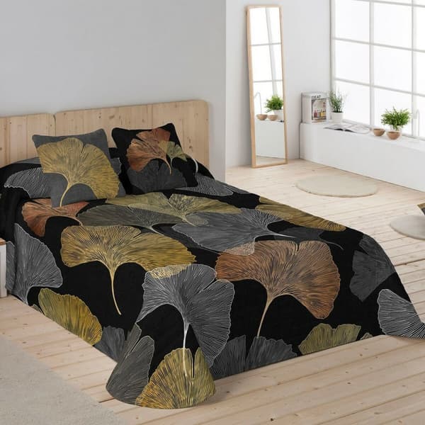 Sengetæppe (vattæppe) Naturals Ginkgo 200 x 260 cm