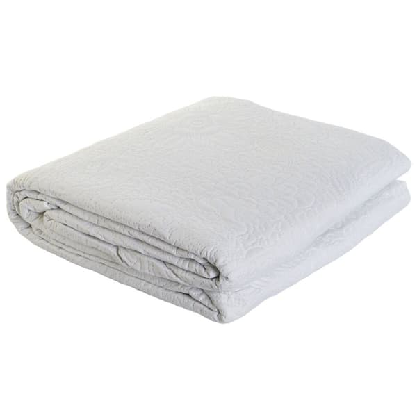 Sängöverdrag DKD Home Decor Vit Säng 180 270 x 270 x 1 cm