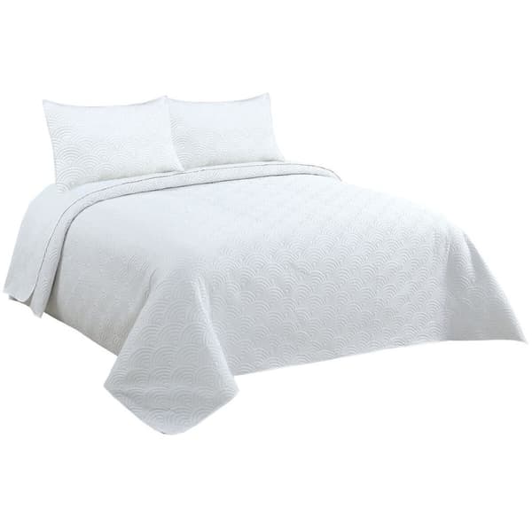 Sängöverdrag DKD Home Decor Vit Säng 135/150 240 x 260 x 1 cm
