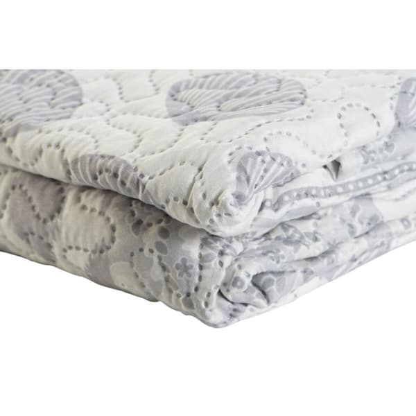 Vuodepeite (viltti) DKD Home Decor Beige Harmaa Sänky 90 Sänky 150 180 x 260 x 1 cm