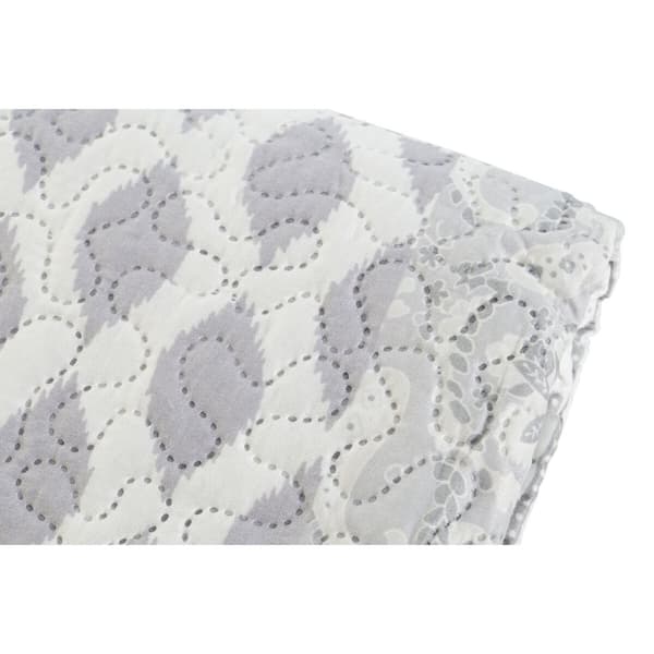 Vuodepeite (viltti) DKD Home Decor Beige Harmaa Sänky 90 Sänky 150 180 x 260 x 1 cm