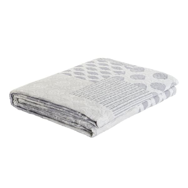 Vuodepeite (viltti) DKD Home Decor Beige Harmaa Sänky 90 Sänky 150 180 x 260 x 1 cm