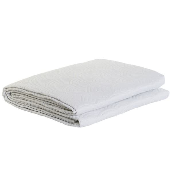 Sängöverdrag DKD Home Decor Vit Säng 90 Säng 150 180 x 260 x 1 cm