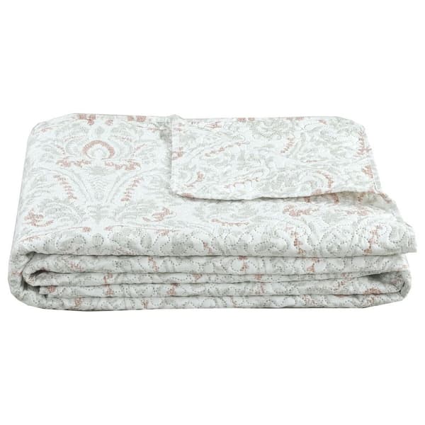 Sengeteppe (dyne) DKD Home Decor Hvit Seng 135/150 240 x 260 x 1 cm
