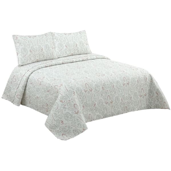 Sengeteppe (dyne) DKD Home Decor Hvit Seng 135/150 240 x 260 x 1 cm