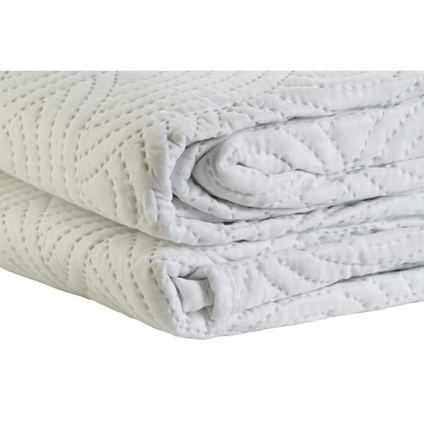 Sengeteppe (dyne) DKD Home Decor Hvit Seng 180 270 x 270 x 1 cm