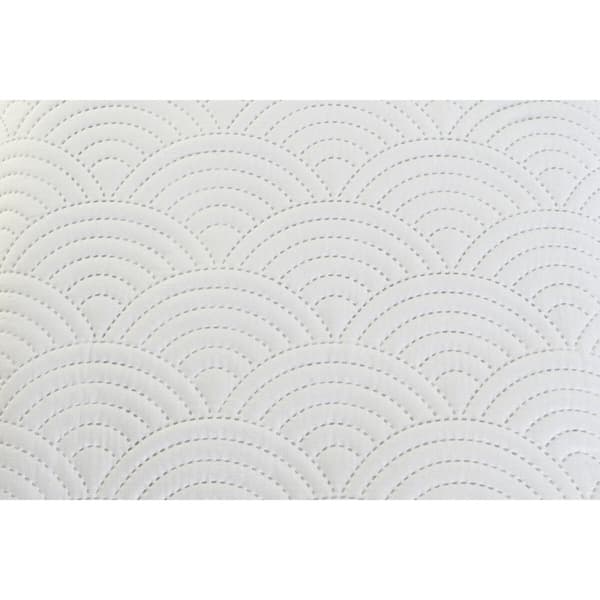 Sengeteppe (dyne) DKD Home Decor Hvit Seng 180 270 x 270 x 1 cm