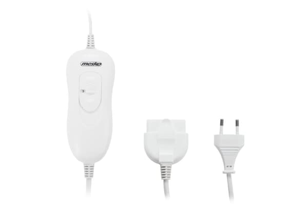 Mesko MS 7420 elektrisk tæppe Elektrisk sengevarmer 2x 60 W Hvid, Polyester