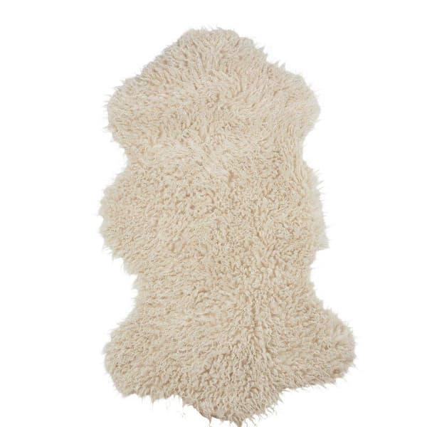 Fäll Curly 50X90 cm Pälsimitation Offwhite