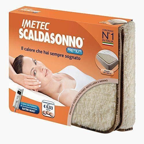 Imetec Scaldasonno Premium Mélange Ull och Merino Enplats Värmemadrass - 6015Q
