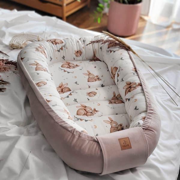 Bambu Baby Cocoon - Kaniner beige