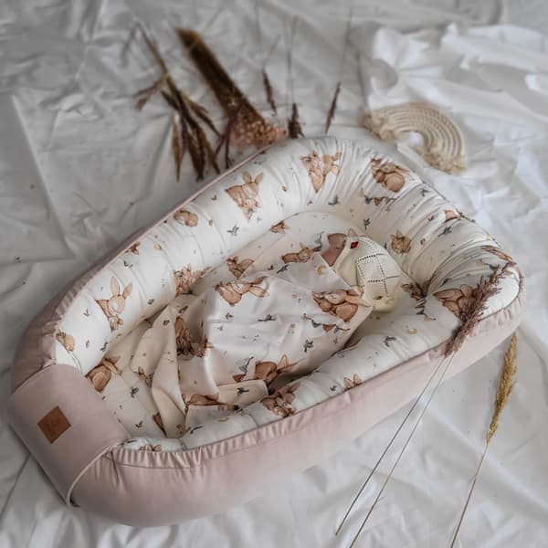 Bambu Baby Cocoon - Kaniner beige