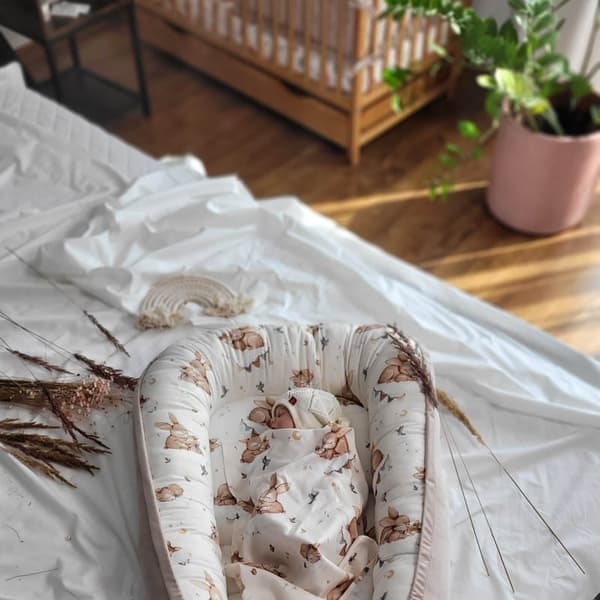Bambu Baby Cocoon - Kaniner beige