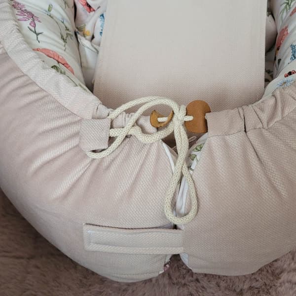 Puuvillainen vauvan kotelo - Niitty, beige