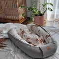 Miniatyrbild 6 av 7: Cotton Baby Cocoon - Kaniner, grå