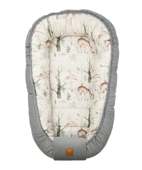 Bambus Baby Cocoon - Forest Paradise, grå