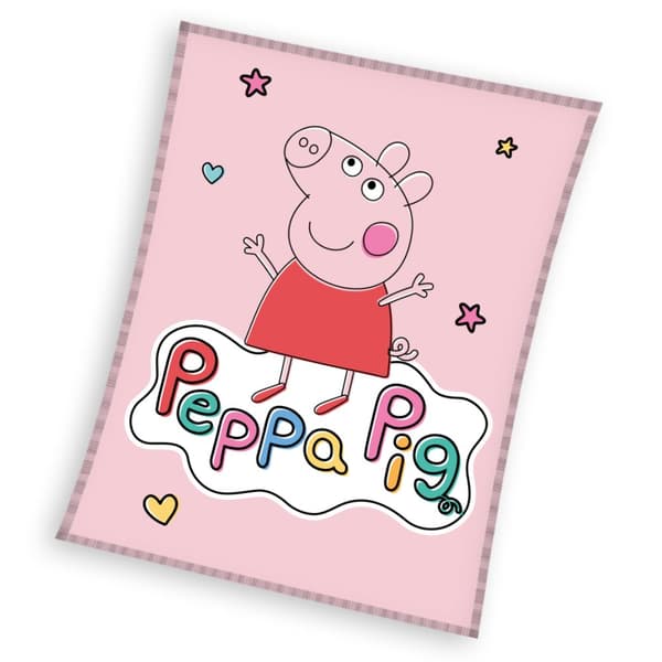 Fleecefilt 110x140 Peppa Pig