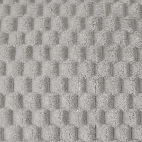 Filt 150x200 Dekorativ präglad ljusgrå
