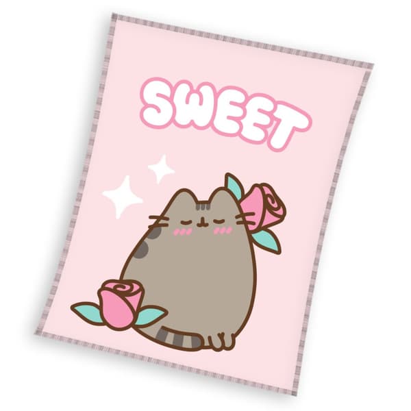 Fleece tæppe 150x200 Pusheen So Sweet Rose