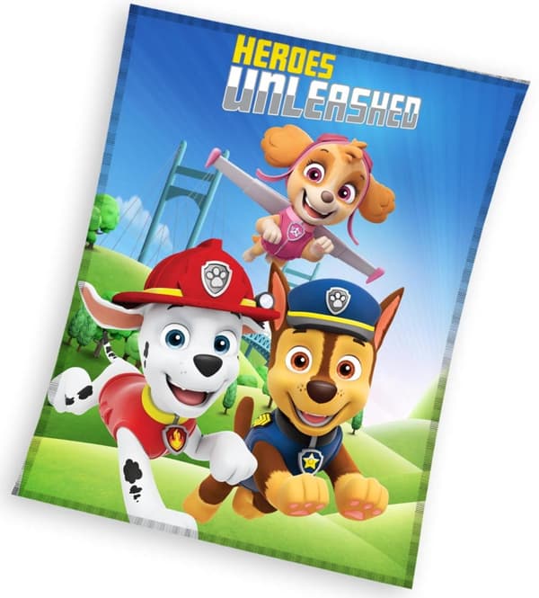 Fleecefilt 150x200 Paw Patrol HUNDAR