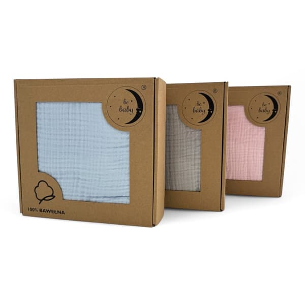 Vauvanpeitto 100x120 Musliini Be Baby Harmaa Pehmeä