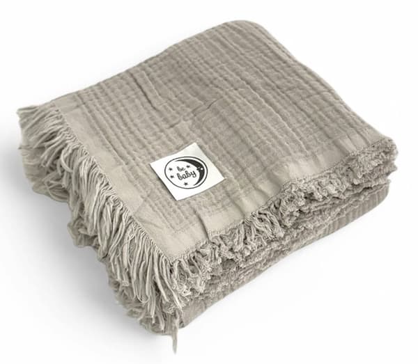 Vauvanpeitto 100x120 Musliini Be Baby Harmaa Pehmeä