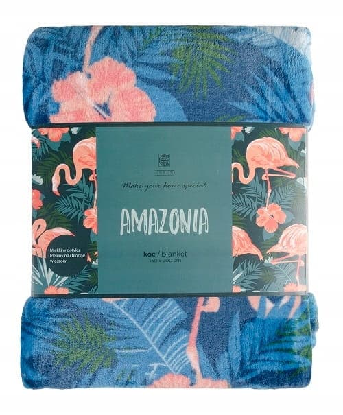 Filt 150x200 Amazonia Tropical med blommor och flamingos Home & You