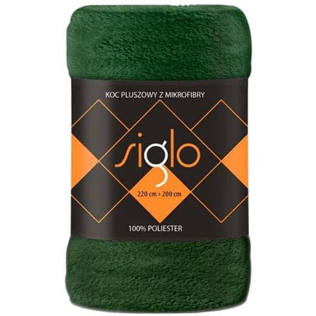 Siglo Filt 150x200 Mörkgrön Mjuk Fluffig