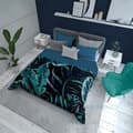 Pikkukuva 3 / 5: Päiväpeitto 170x210 Dutch Leaves Navy Turquoise