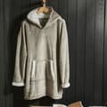 Miniatyrbillede 1 af 2: Fleecetæppesweatshirt - TODAY - Lange ærmer og lomme - 70 x 87 cm - Beige