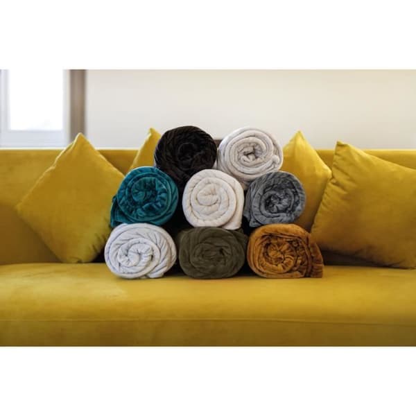 TOISON D'OR - Tæppe - Microflanell - 130x170cm - Sort