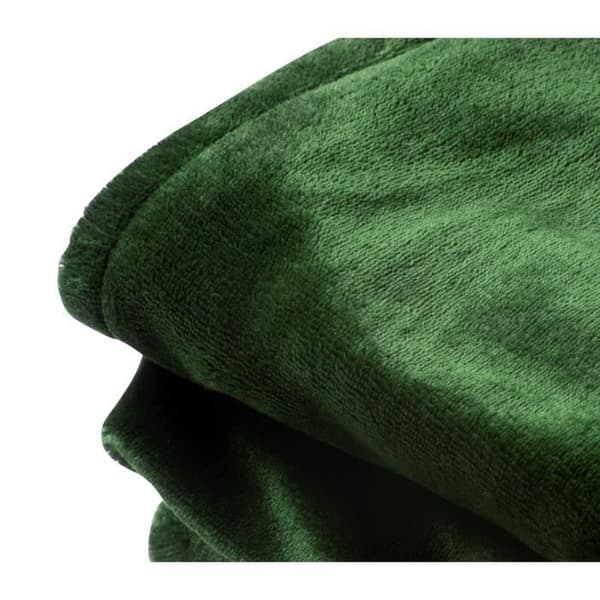 DOMO Värmefilt - 10 värmeinställningar - Lugnar och stimulerar - Flanellfleece - 180x160 cm - Grön