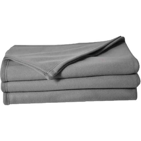 TOISON D'OR fleece tæppe - Poleco - 220x240cm - Stål