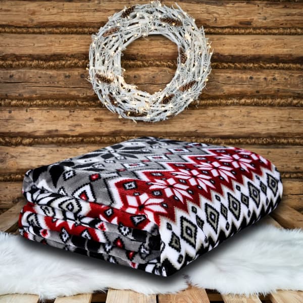 Fleece Julfilt 200x220 Grå