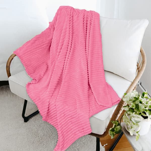 Polar-peitto WAVE 170x210 puuteripinkki