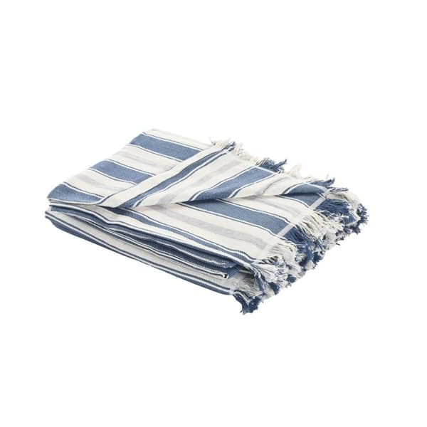 Colchas Home ESPRIT Blå Grå