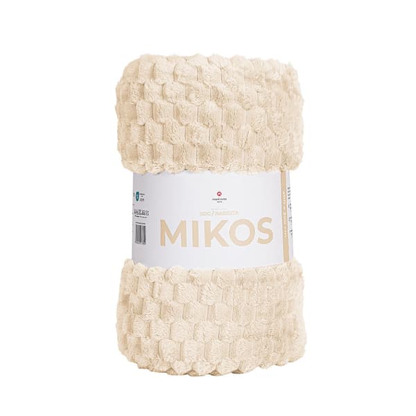 MIKOS Dekorativt tæppe - beige - 160x200 cm