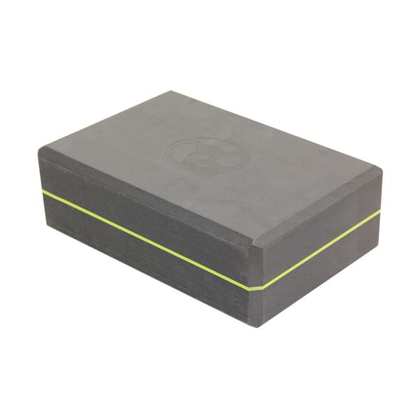 Yoga-Mad 369 Yoga Block Grey/Lime Green One Size