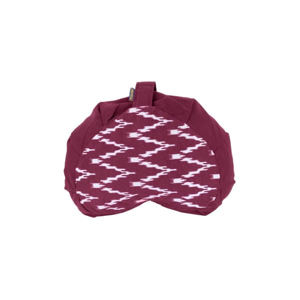 Yoga-Mad Buckwheat Crescent Shaped Bolster Cushion Aubergine One Size
