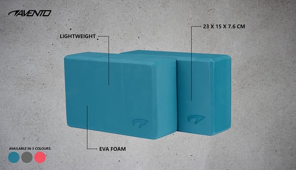 Yoga Block Set 2 kpl - Vaahto - Vaaleanpunainen