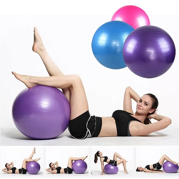 Yogaboll / Fitnessboll – Perfekt för träning och välbefinnande Lila 75 CM